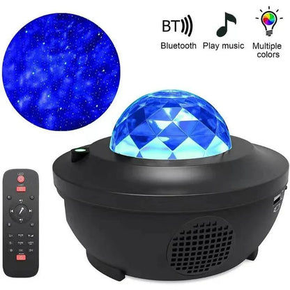 Galaxy Projector Dual-Lens Ocean Wave & Starry Sky Bluetooth Speaker
