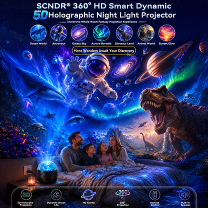 Galaxy Projector Light 360° Flexible Gooseneck USB Powered