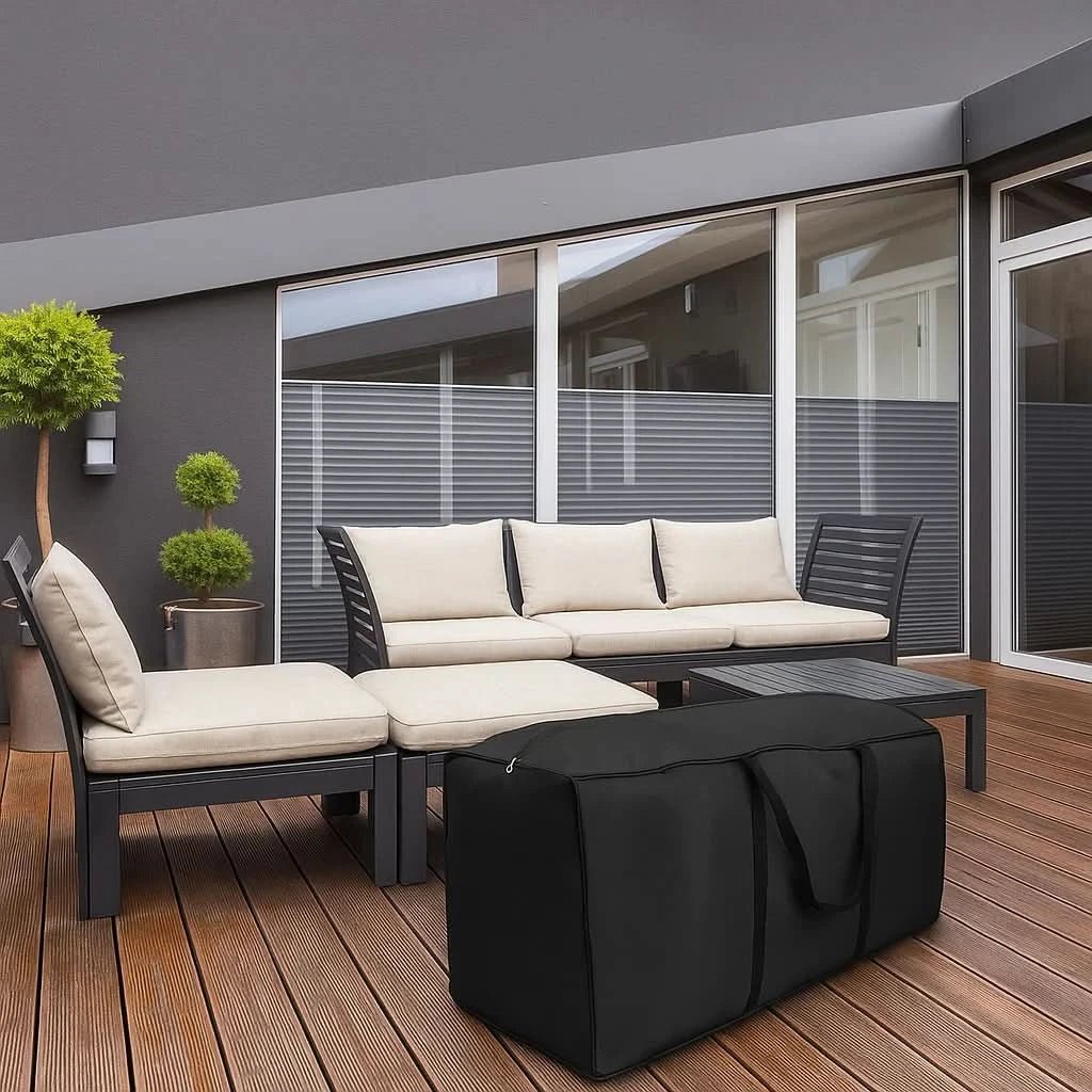Garden Furniture Storage Bag Water-Repellent UV-Resistant Tear-Resistant 210D Oxford Fabric