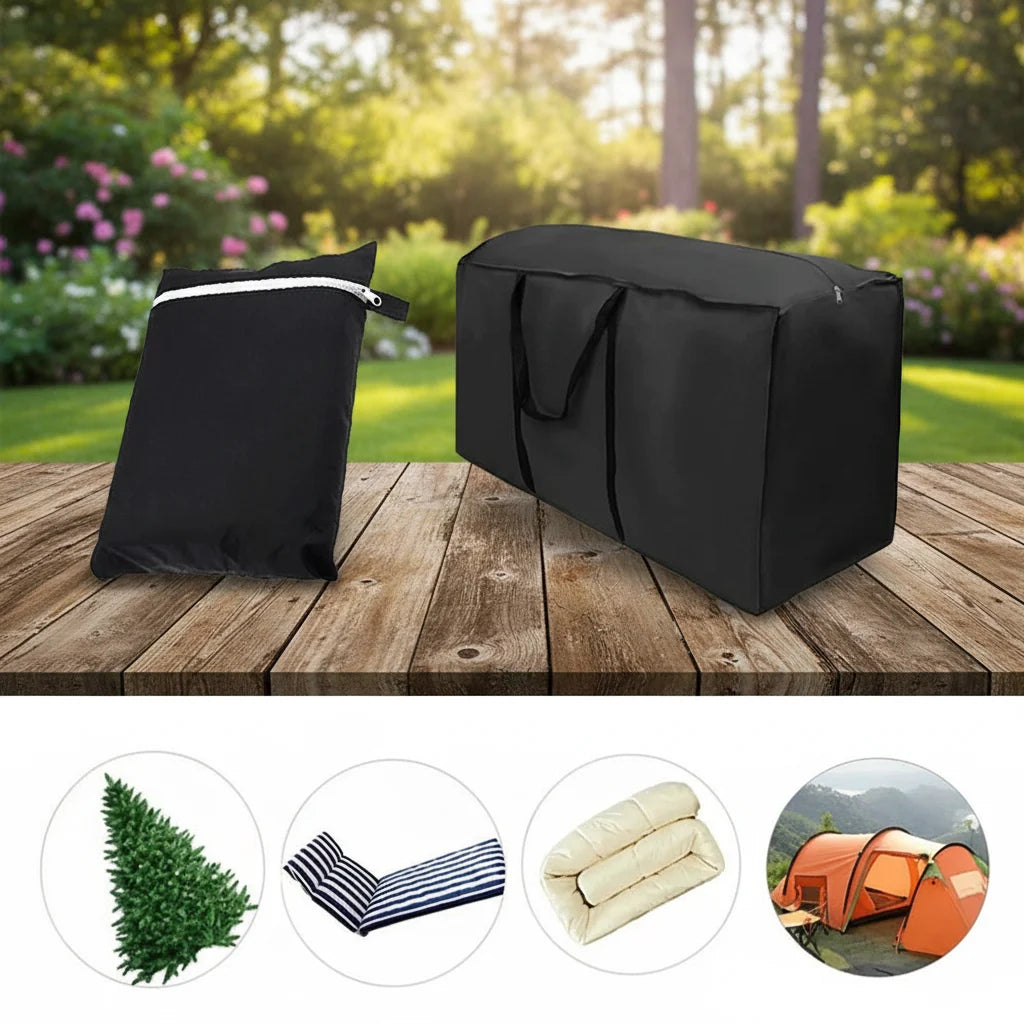 Garden Furniture Storage Bag Water-Repellent UV-Resistant Tear-Resistant 210D Oxford Fabric