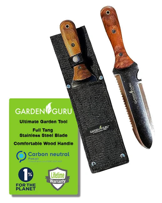 Garden Hori Hori Knife Stainless Steel Blade & Depth Markings
