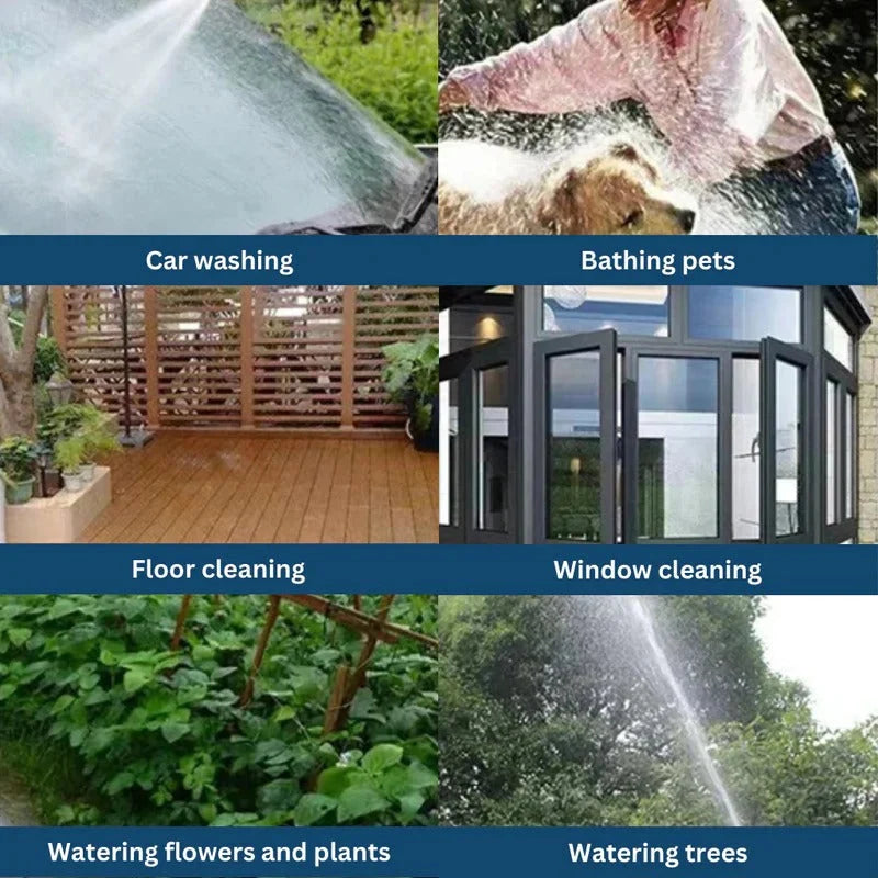 Garden Hose Pressure Washer Attachment Rotating Dual Nozzle