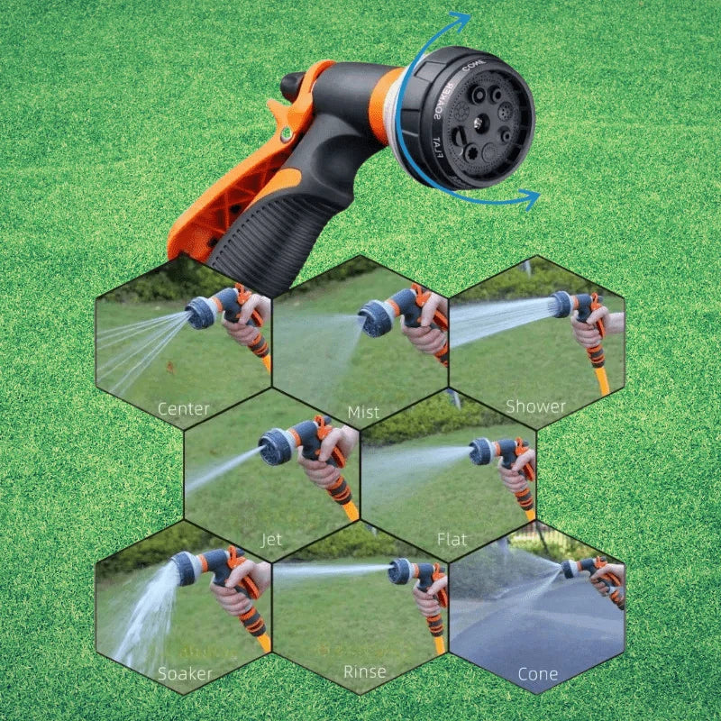 Garden Hose Sprayer 8 Adjustable Spray Modes High-Pressure