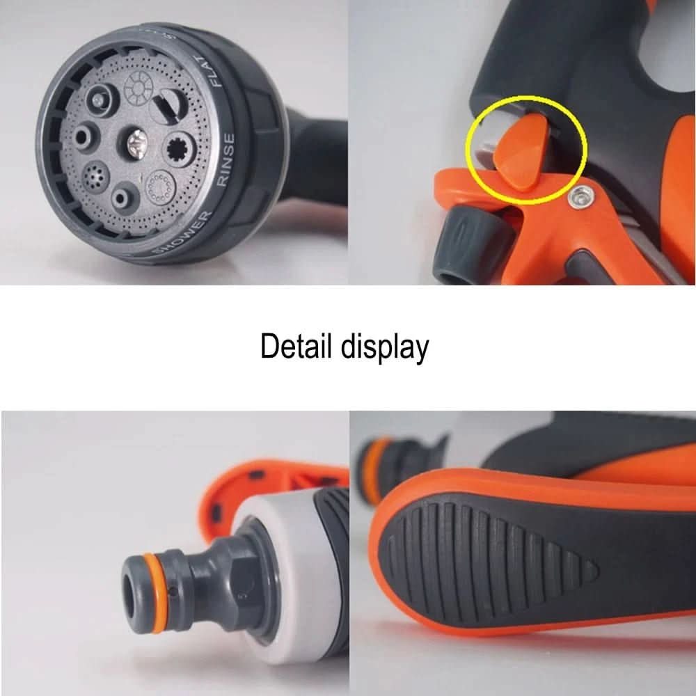 Garden Hose Sprayer 8 Adjustable Spray Modes High-Pressure