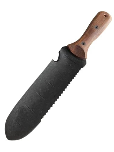 Garden Knife Stainless Steel Full-Tang Blade Walnut Handle & Sheath