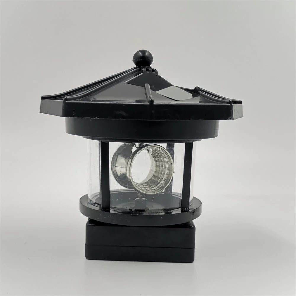 Garden Light Solar-Powered Rotating Beacon Automatic Dusk Lighting