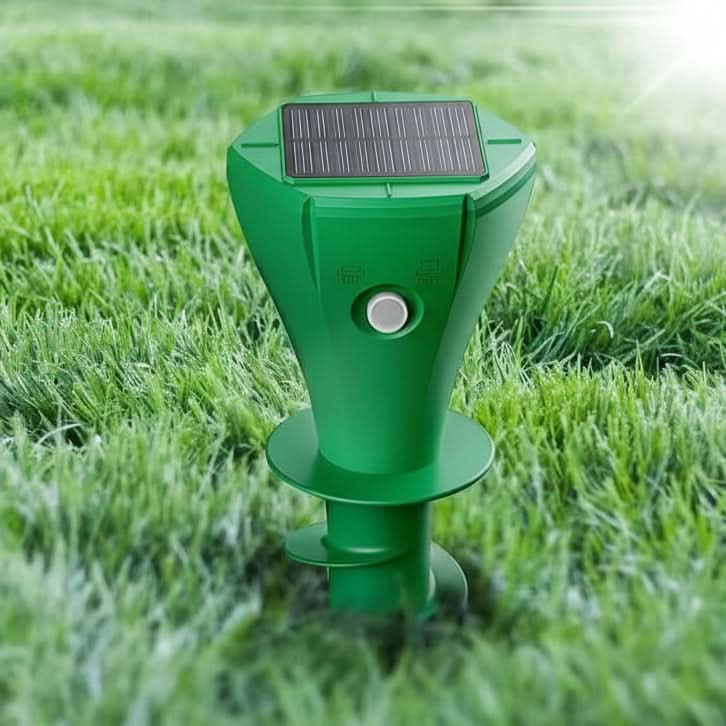 Garden Mole Repeller Solar-Powered Silent Vibration Weatherproof