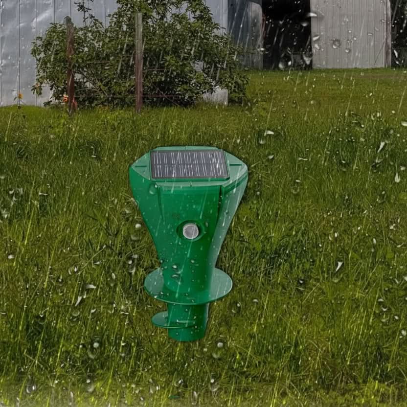 Garden Mole Repeller Solar-Powered Silent Vibration Weatherproof