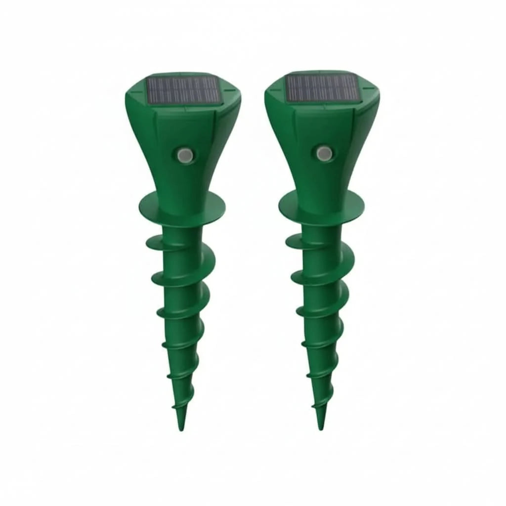 Garden Mole Repeller Solar-Powered Silent Vibration Weatherproof