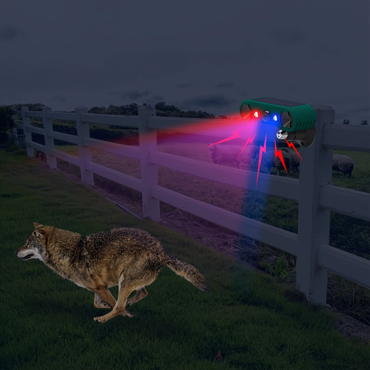 Garden Pest Repellent Motion-Activated Ultrasonic Weather-Resistant