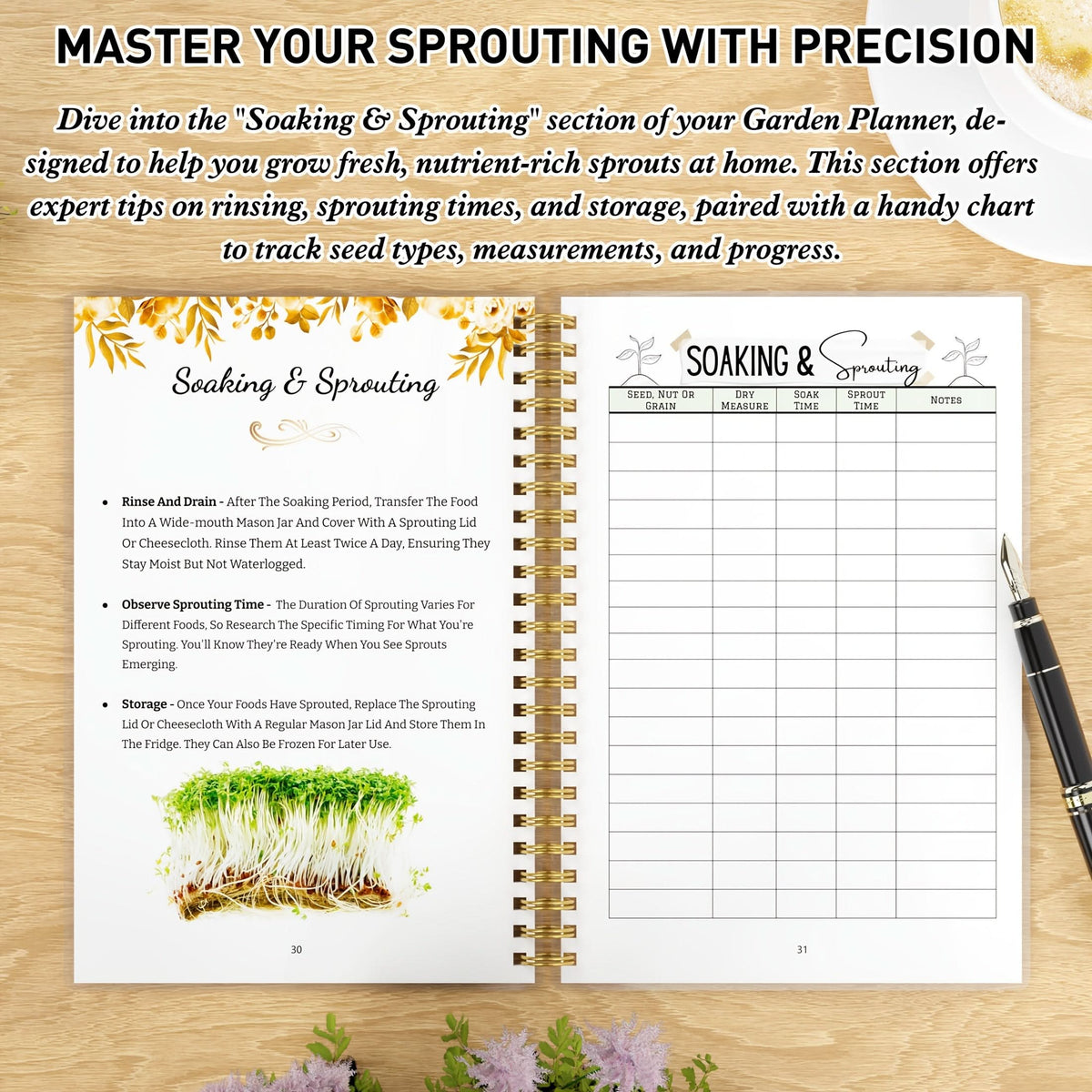 Garden Planner A5 Undated Plant Care Tracker