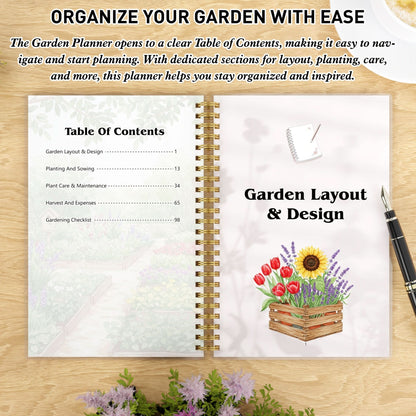 Garden Planner A5 Undated Plant Care Tracker