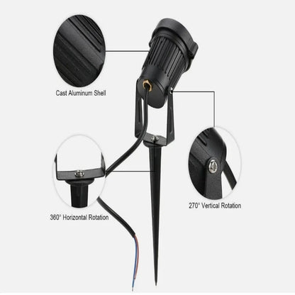 Garden Spotlights LED Adjustable IP65 10-Pack