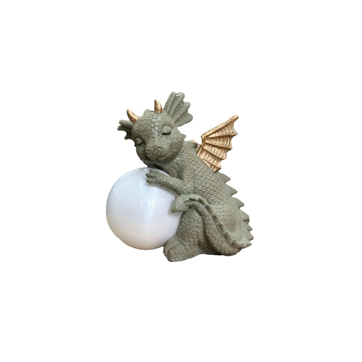 Garden Statue Dinosaur Solar-Powered Moonlight Glow Resin