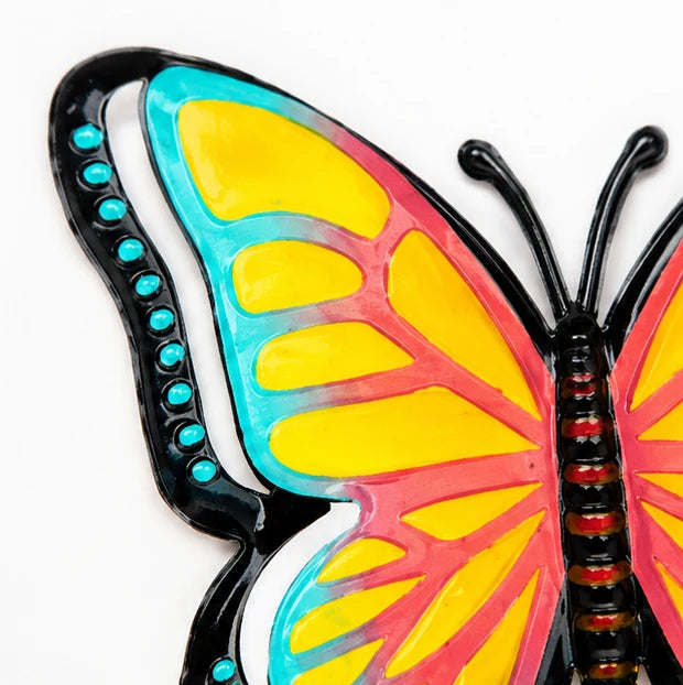Garden Wall Decor 3D Hand-Painted Metal Weatherproof