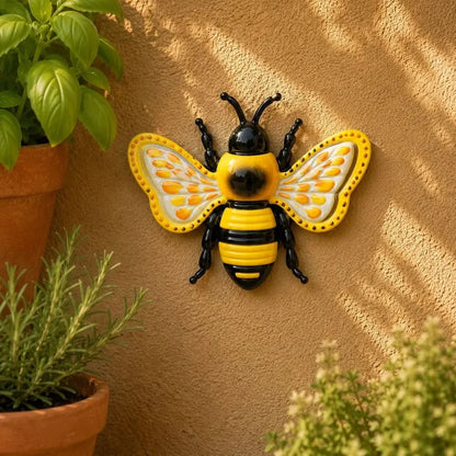 Garden Wall Decor 3D Hand-Painted Metal Weatherproof