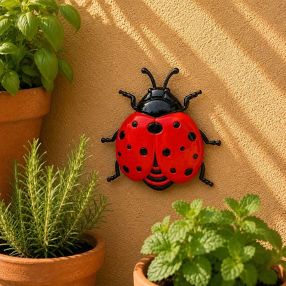 Garden Wall Decor 3D Hand-Painted Metal Weatherproof