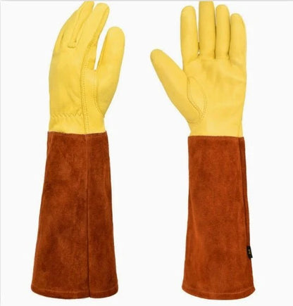 Gardening Gloves Reinforced Double Stitching Elastic Wrist Strap