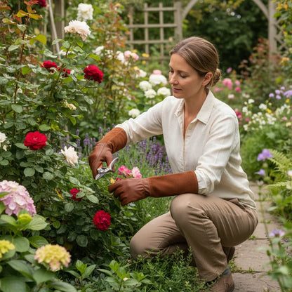 Gardening Gloves Thorn-Resistant Breathable Extended Wrist Coverage