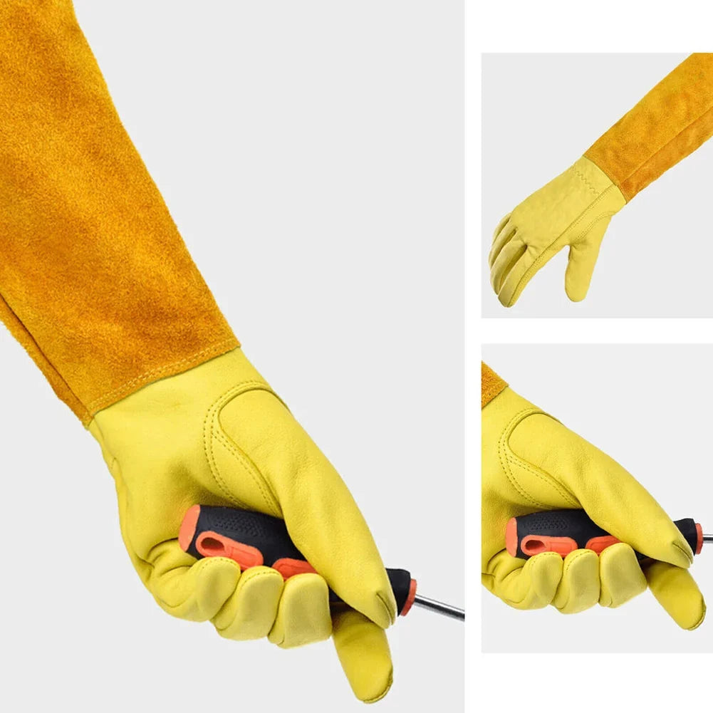 Gardening Gloves Thorn-Resistant Breathable Extended Wrist Coverage