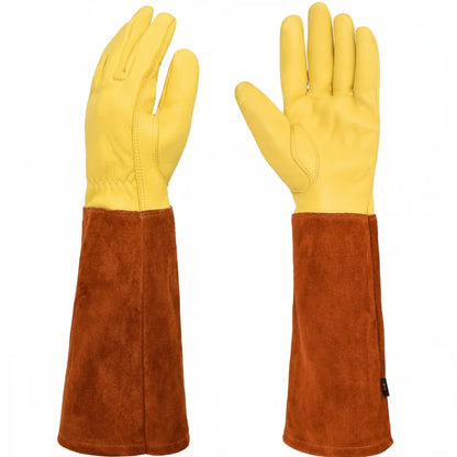 Gardening Gloves Thorn-Resistant Breathable Extended Wrist Coverage
