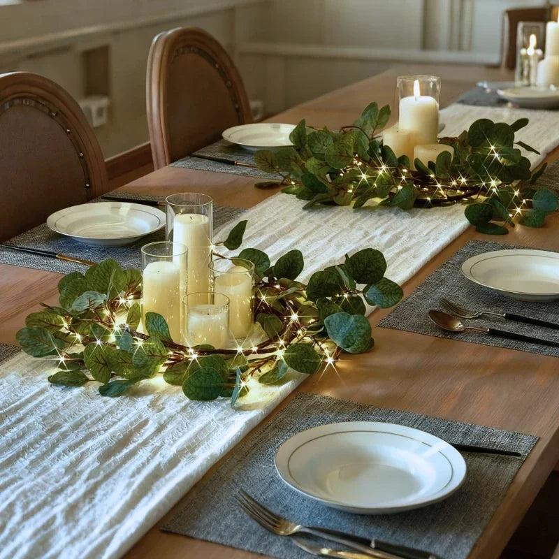 Garland Lights Warm White Solar or Battery Powered