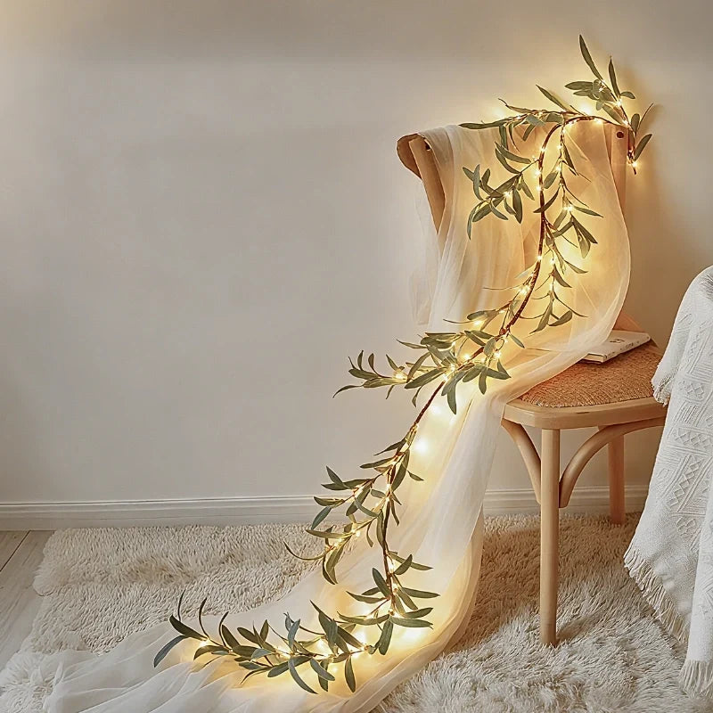 Garland Lights Warm White Solar or Battery Powered