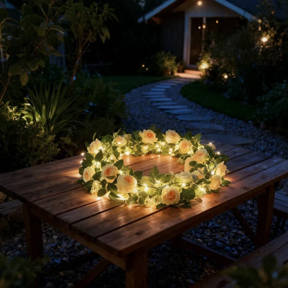 Garland Lights Warm White Solar or Battery Powered