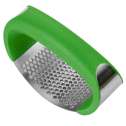 Garlic Press Ergonomic Stainless Steel Curved Pressing Head
