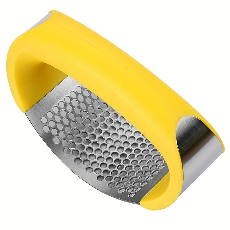 Garlic Press Ergonomic Stainless Steel Curved Pressing Head