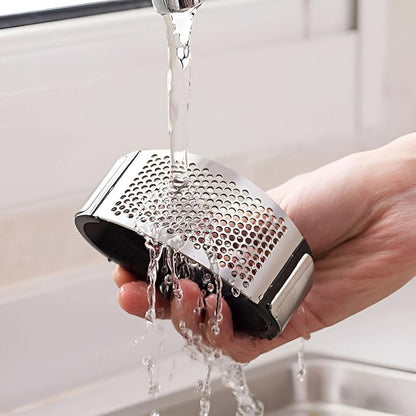 Garlic Press Stainless Steel & Foldable Handle