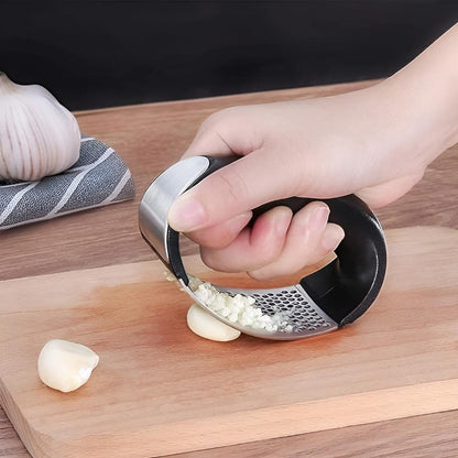 Garlic Press Stainless Steel & Foldable Handle