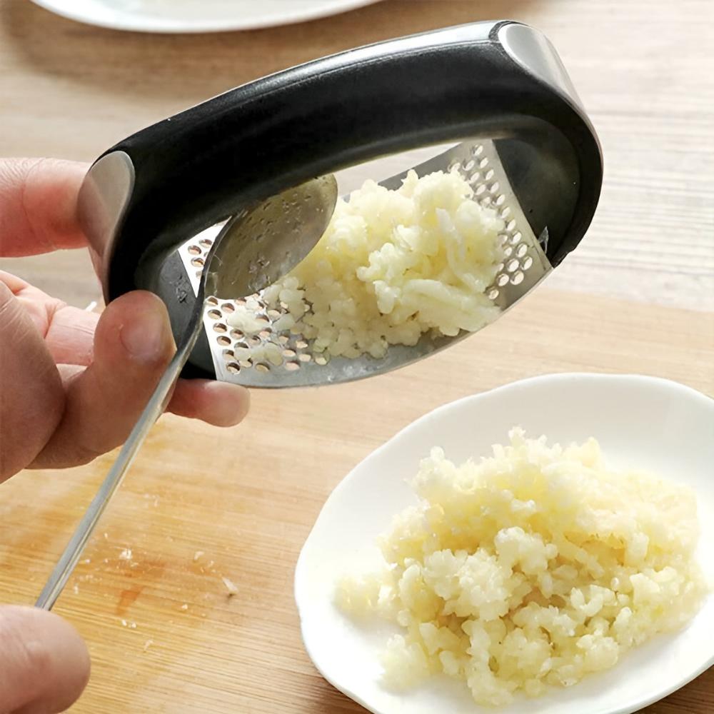 Garlic Press Stainless Steel & Foldable Handle