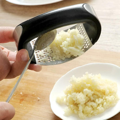 Garlic Press Stainless Steel & Foldable Handle