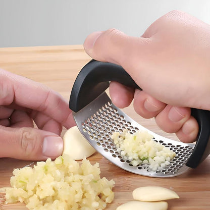 Garlic Press Stainless Steel & Foldable Handle