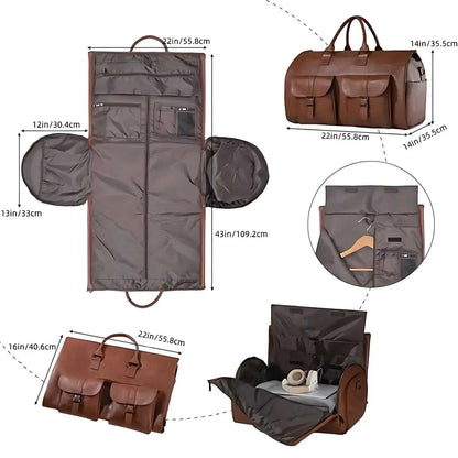 Garment Duffel Bag 2-in-1 Separate Shoe Compartment