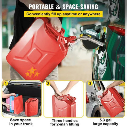Gas Can Spout Flexible Stainless Steel Mesh Filter
