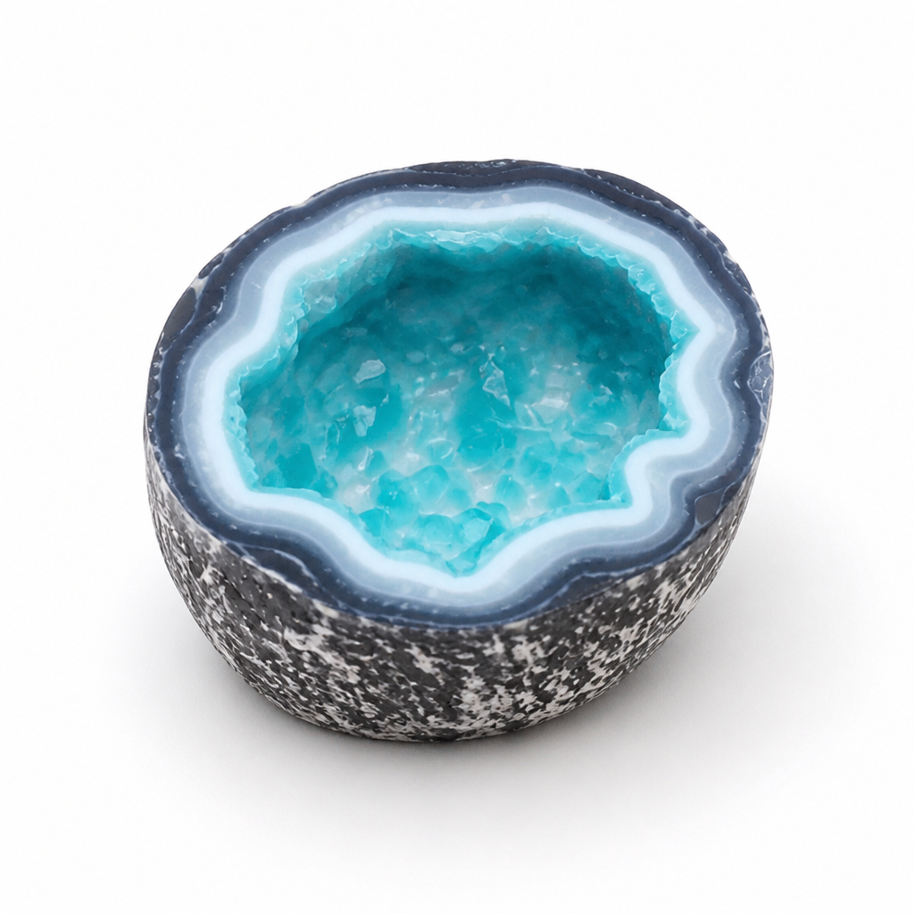 Geode Bowl Flicker-Free Natural Wax Candle