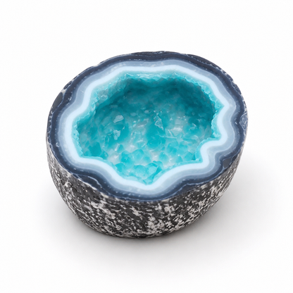 Geode Bowl Flicker-Free Natural Wax Candle