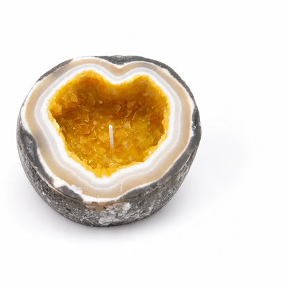 Geode Bowl Flicker-Free Natural Wax Candle