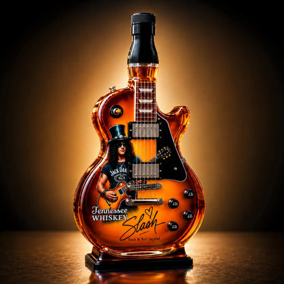 Glass Decanter Guitar-Shaped Transparent Display Piece