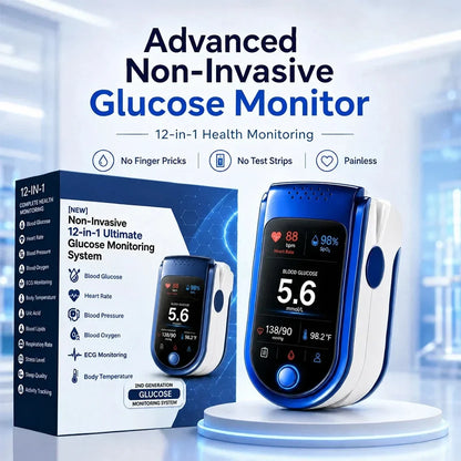 Glucose Monitor Non-Invasive Laser Scanning Compact Design