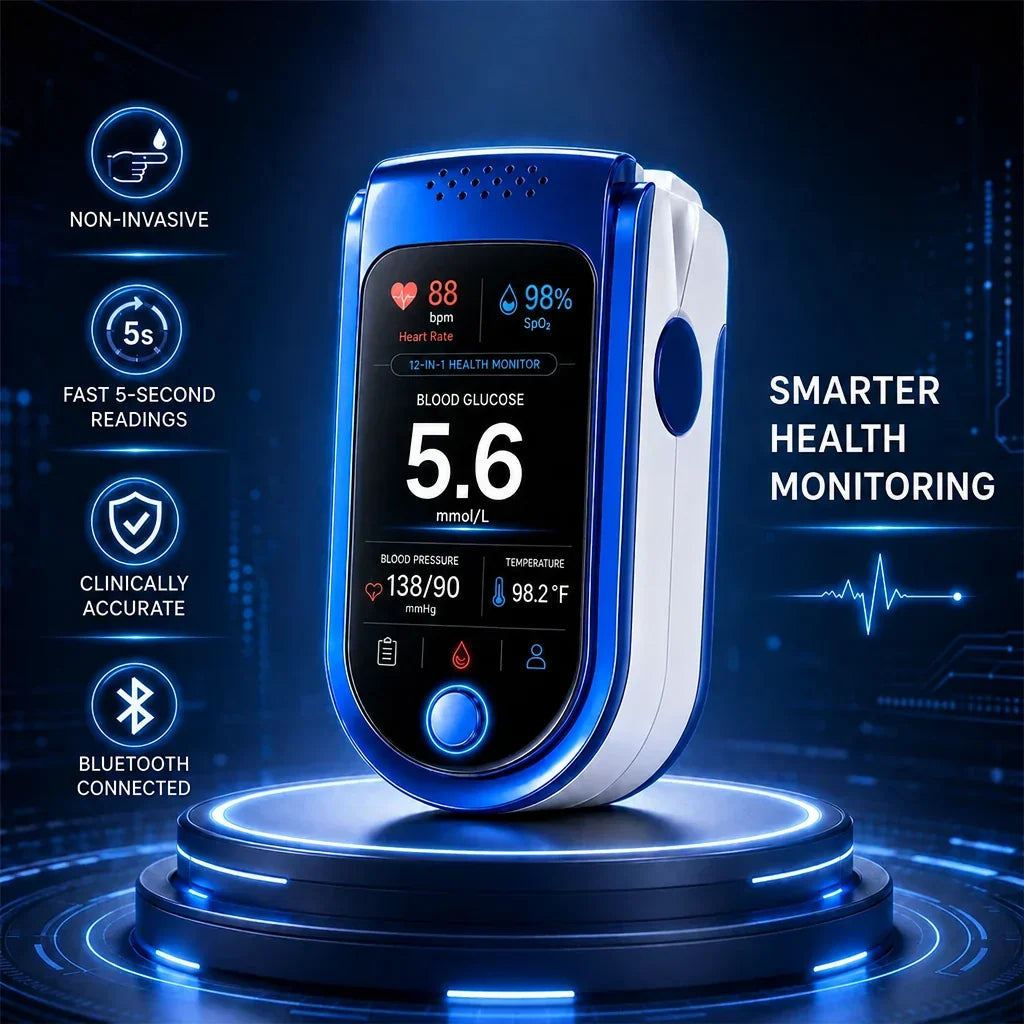 Glucose Monitor Non-Invasive Laser Scanning Compact Design