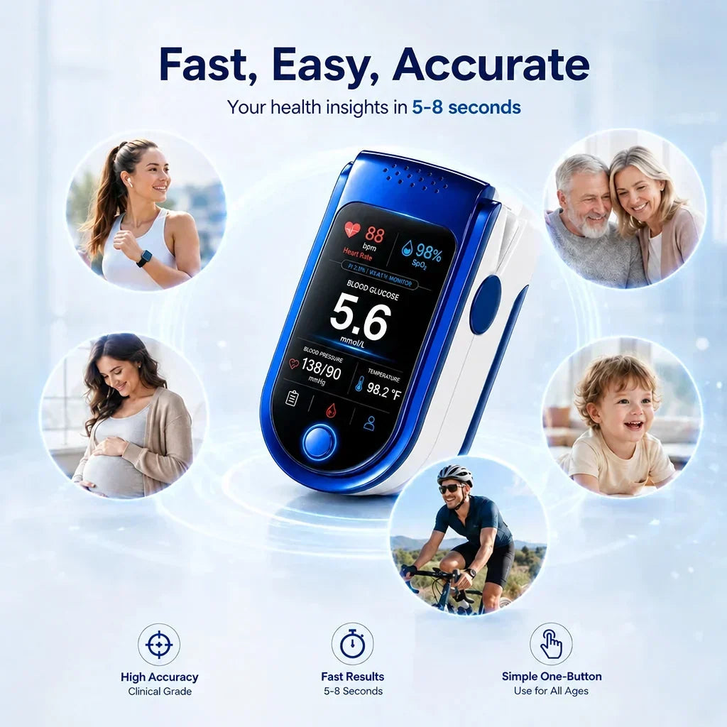 Glucose Monitor Non-Invasive Laser Scanning Compact Design