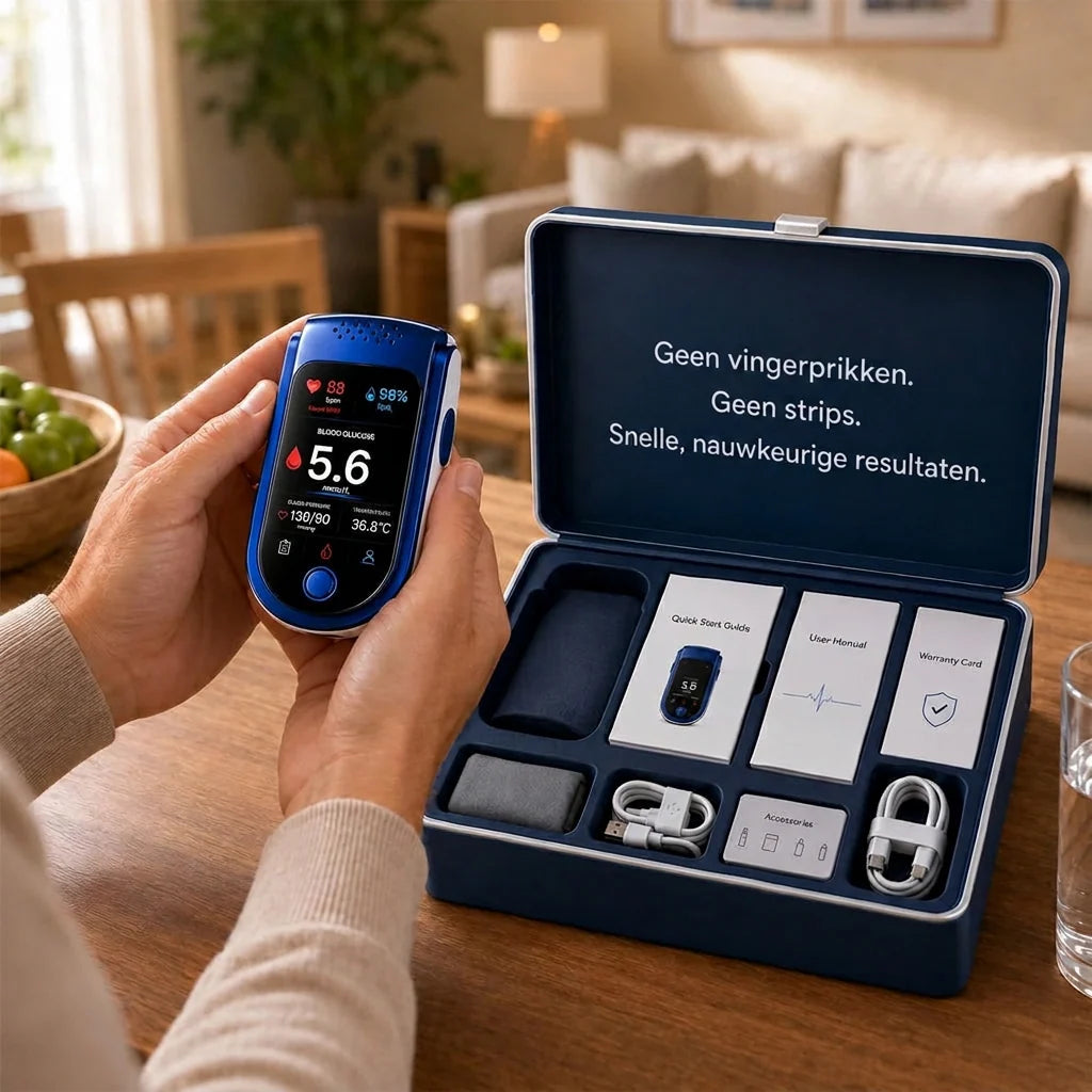 Glucose Monitor Non-Invasive Needle-Free