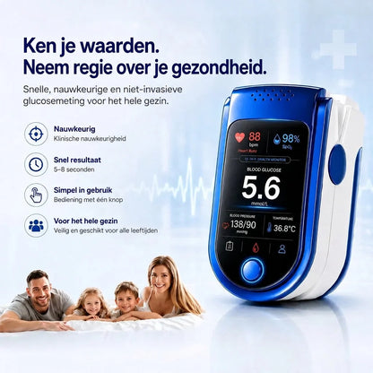 Glucose Monitor Non-Invasive Needle-Free