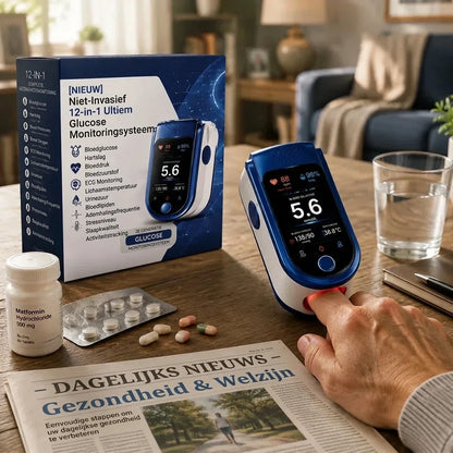 Glucose Monitor Non-Invasive Needle-Free