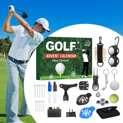 Golf Advent Calendar 24-Day Countdown 24 Accessories