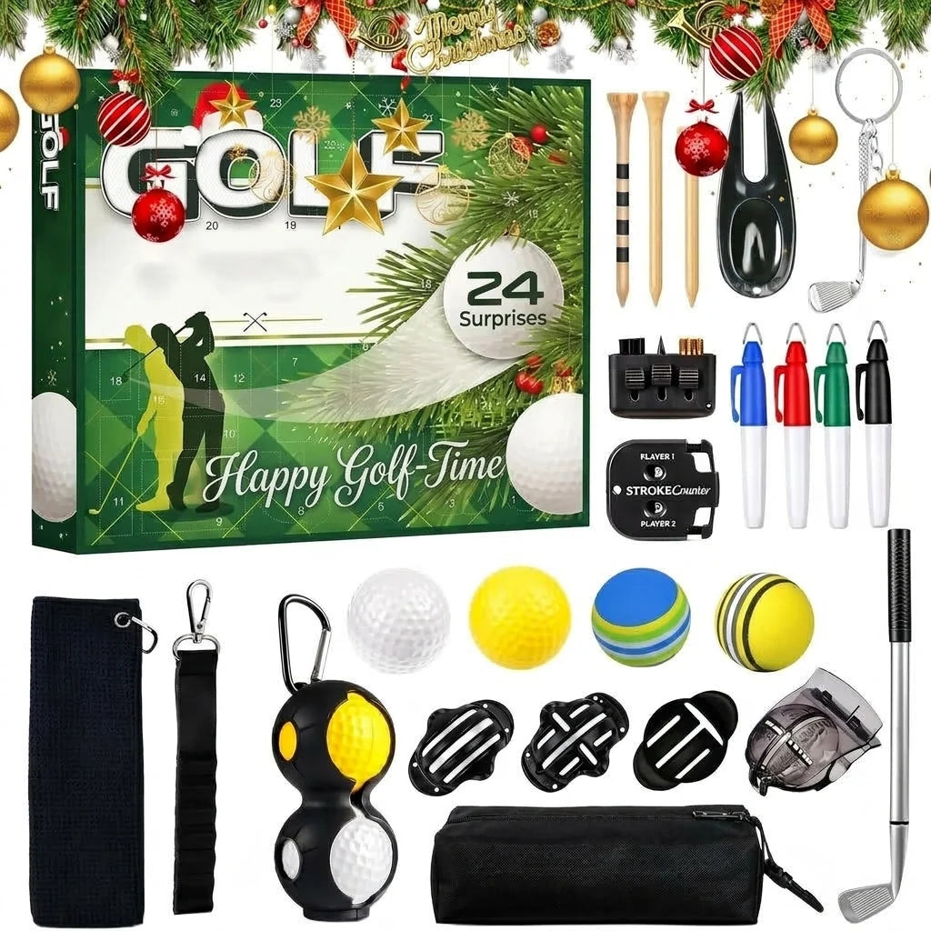Golf Advent Calendar 24-Piece Accessory Set