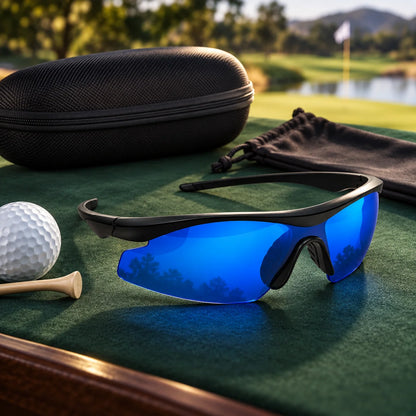Golf Glasses Blue-Tinted Ball-Finding Lenses Lightweight Design